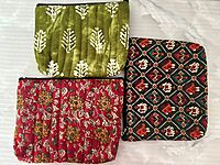 Quilted wallets set of 3