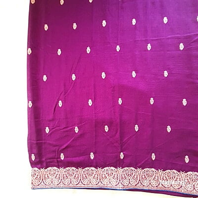 Grape Vine Designer Chinon Crepe Saree Grape Vine Designer Chinon Crepe Saree