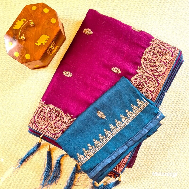 Grape Vine Designer Chinon Crepe Saree Grape Vine Designer Chinon Crepe Saree