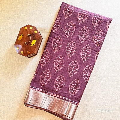 Brown Bhagalpuri Crepe Silk Brown Bhagalpuri Crepe Silk