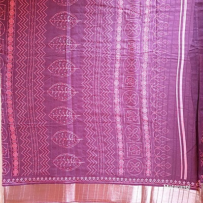 Brown Bhagalpuri Crepe Silk Brown Bhagalpuri Crepe Silk