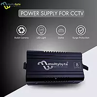 Multybyte CCTV Power Supply SMPS - 8Ch Metal