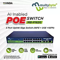 Multybyte 16 Port PoE Switch (16Fe+2Ge+1Sfp)