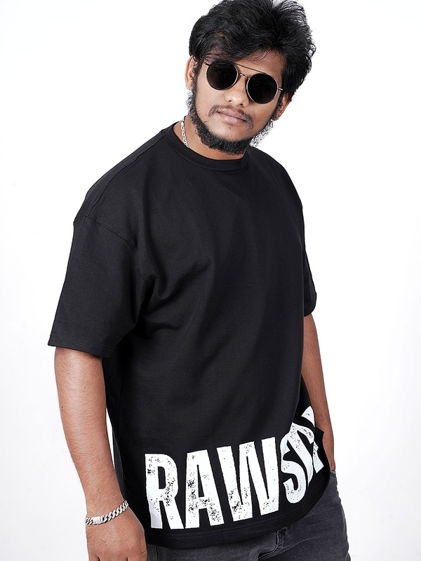 Black | Over-Sized | Half Slevee