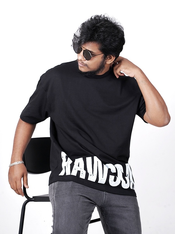 Black | Over-Sized | Half Slevee
