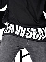 Rawscal Men’s Oversized Half Sleeve T-Shirt – Black