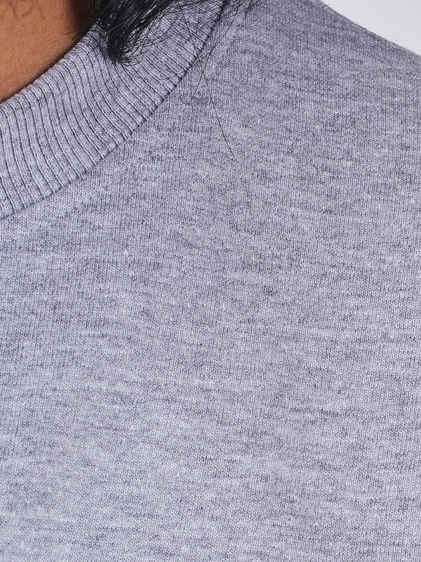 into the Wild Oversized Gray Bleach Half Sleeves T Shirt
