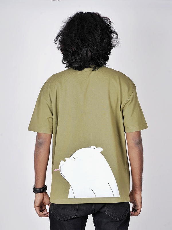 Funky Oversized Forest Green Half Sleeves T shirt