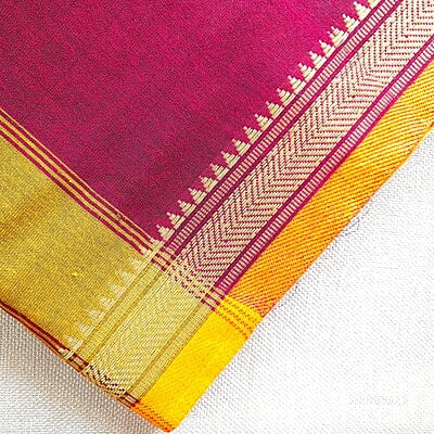 Golden Brown Handloom Khadi Saree Golden Brown Handloom Khadi Saree