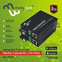 Multybyte 10/100 Media Converter Pair