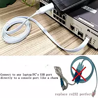 USB 2.0 to RJ-45 Male Console Cable 1.8M