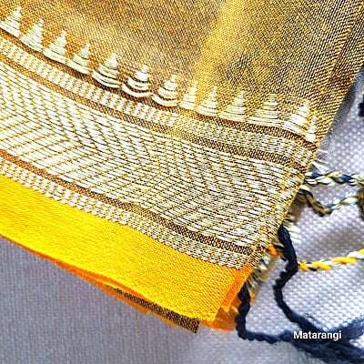 Golden Brown Handloom Khadi Saree Golden Brown Handloom Khadi Saree