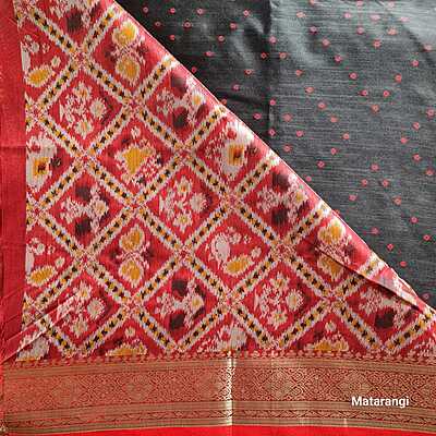 Black& Red Rajkot Patola Saree Black& Red Rajkot Patola Saree