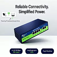 Multybyte 4 Port PoE Ethernet Switch