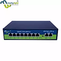 Multybyte 8 Port PoE Ethernet Switch 2 Uplink Giga (8Fe+2Ge)
