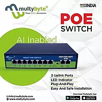 Multybyte 8 Port Full Giga PoE Ethernet Switch (8Ge+2Ge+1Sfp)