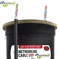 Multybyte Cat6 Cable Outdoor (Single Cotted) 305M