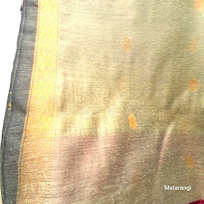Maroon & Grey Handloom Cotton Silk Saree Maroon & Grey Handloom Cotton Silk Saree