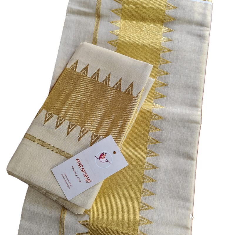 Matarangi Handloom Tissue Kerala Set Mundu