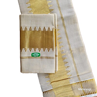 Matarangi Handloom Tissue Kerala Set Mundu