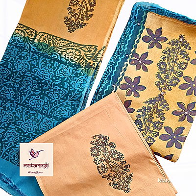 Matarangi Mustard Chanderi Silk Salwar Material Matarangi Mustard Chanderi Silk Salwar Material