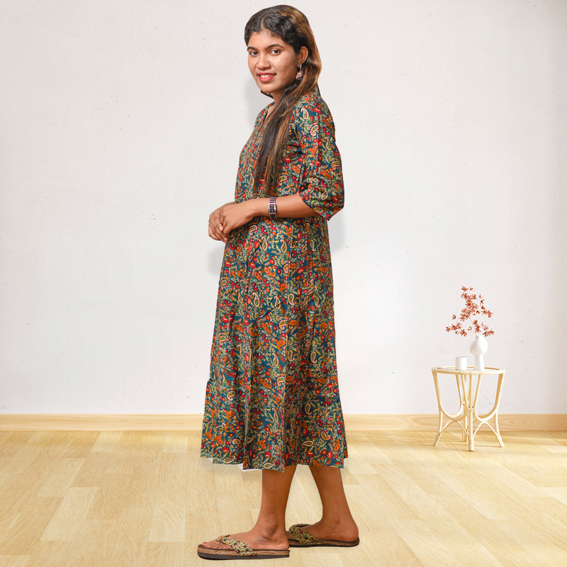 Saniya Midnight Garden Printed Dress