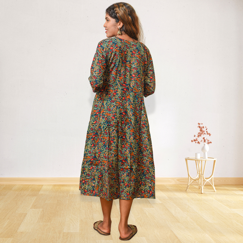 Saniya Midnight Garden Printed Dress