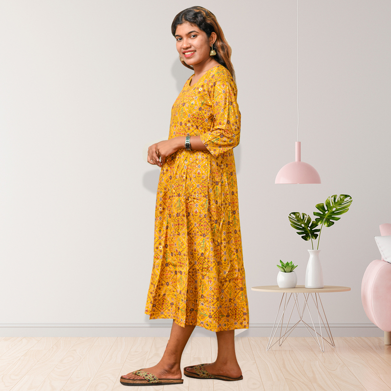 Saniya Sunshine Floral Midi Dress