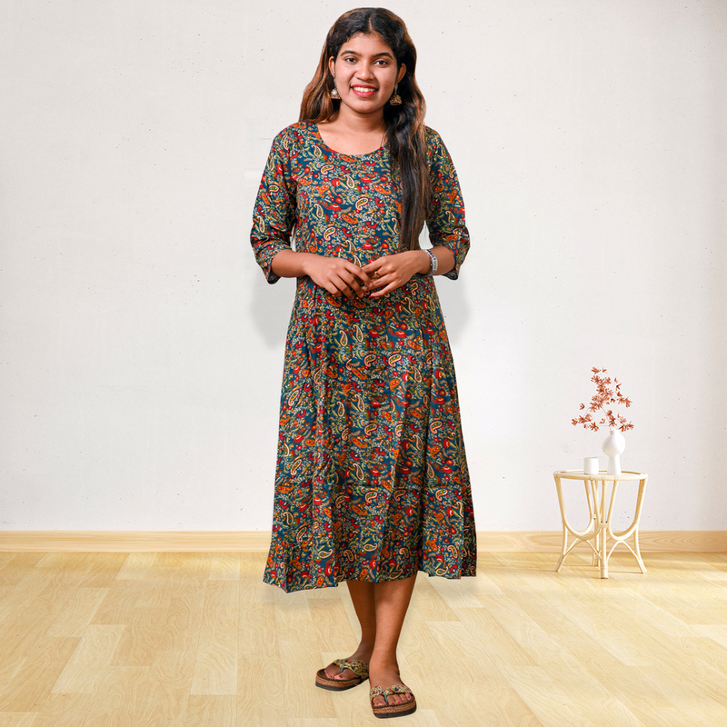 Saniya Midnight Garden Printed Dress