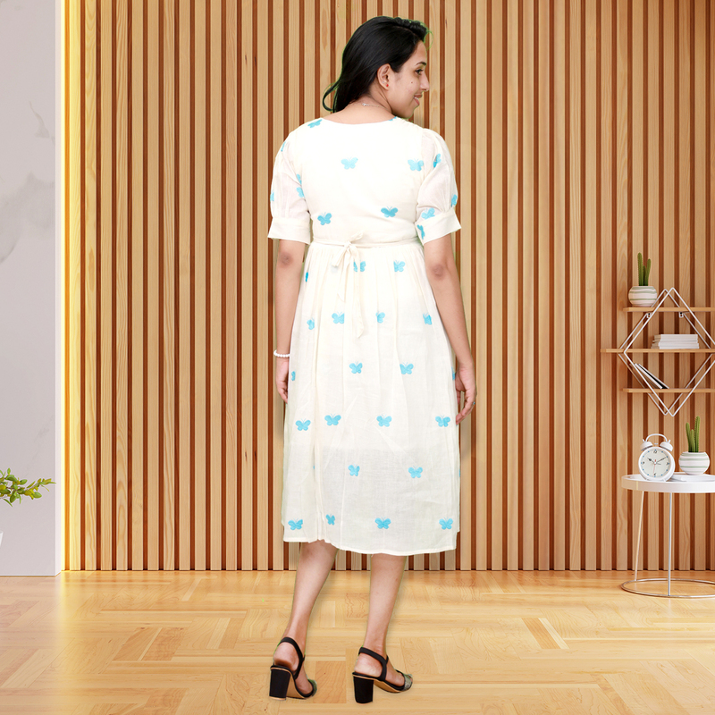 Butterfly Sky Blue Dress