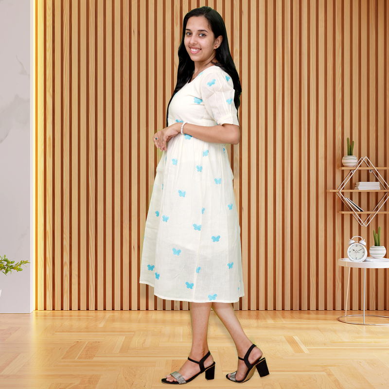 Butterfly Sky Blue Dress