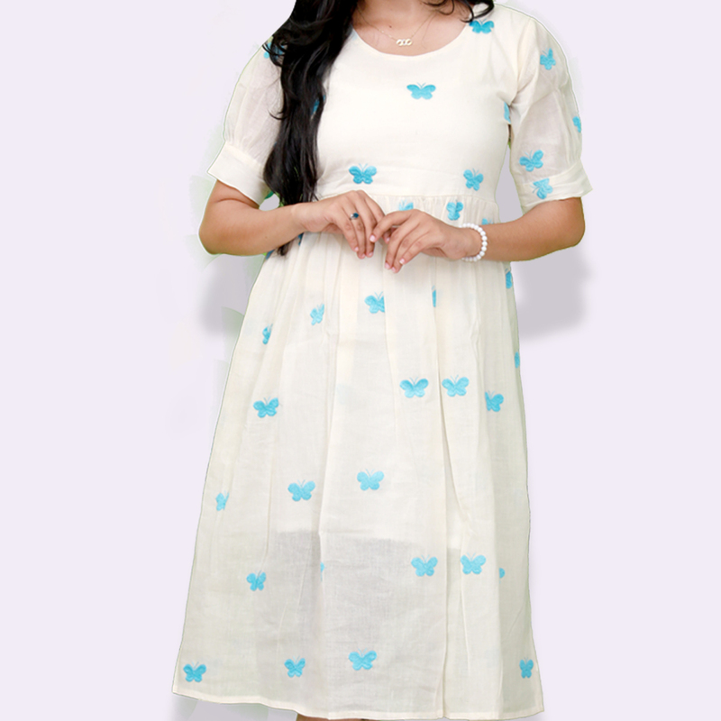 Butterfly Sky Blue Dress