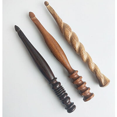 Wooden Crochet Hooks  Modal 101 Set of 7