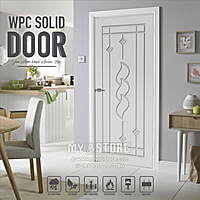 2D Solid WPC Bathroom Door SB2DD1056