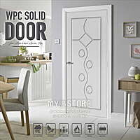 2D Solid WPC Bathroom Door SB2DD1058
