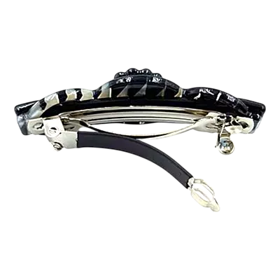Elegant Flower & Stone Hair Barrette