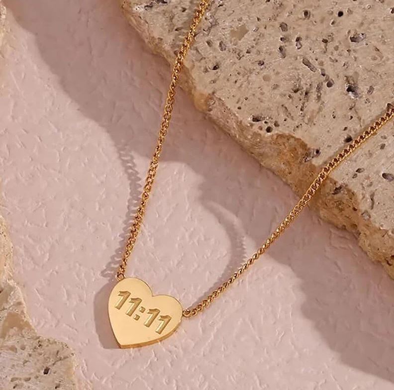 11:11 Heart Themed Angel Make a Wish Pendant 11:11 Heart Themed Angel Make a Wish Pendant