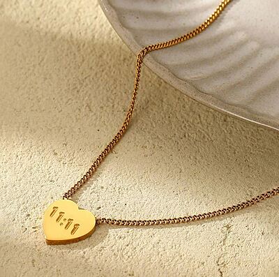 11:11 Heart Themed Angel Make a Wish Pendant 11:11 Heart Themed Angel Make a Wish Pendant