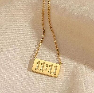 Anti Tarnish 11:11 Angel Make a Wish Stainless Steel Pendant