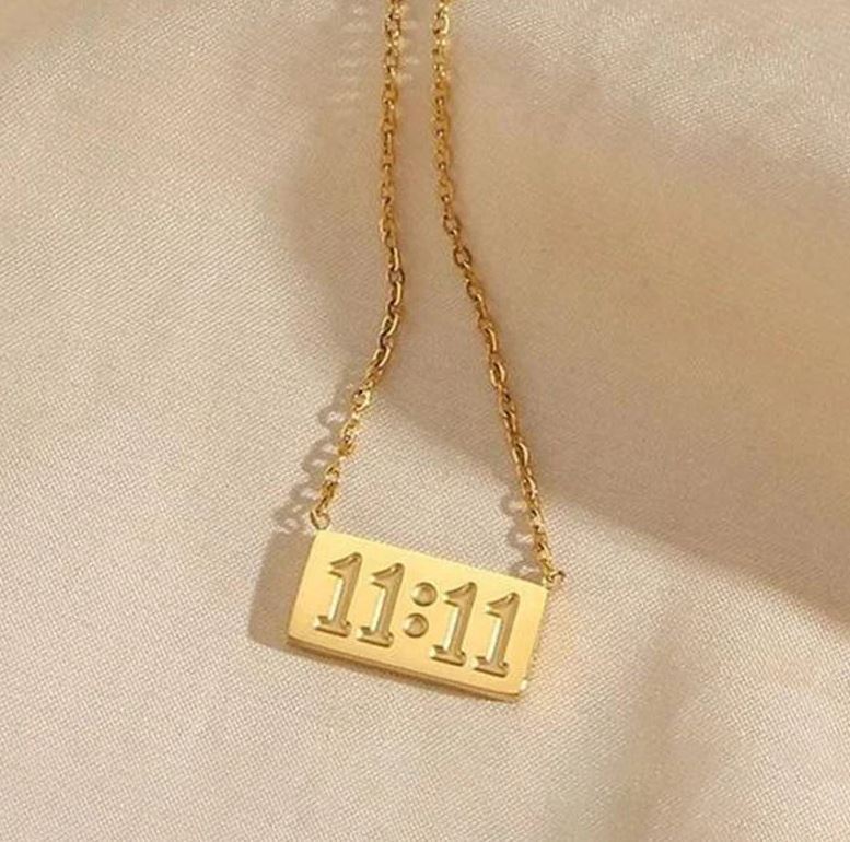 Anti Tarnish 11:11 Angel Make a Wish Stainless Steel Pendant