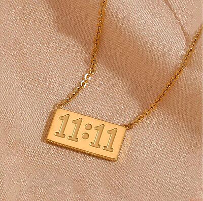 Anti Tarnish 11:11 Angel Make a Wish Stainless Steel Pendant