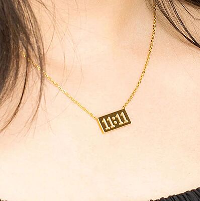 Anti Tarnish 11:11 Angel Make a Wish Stainless Steel Pendant