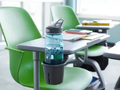 Steelcase: Active Node Chair 3 Arm Base With Work Surface, Storage