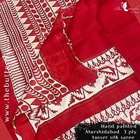 Murshidabad Tusser silk saree 1