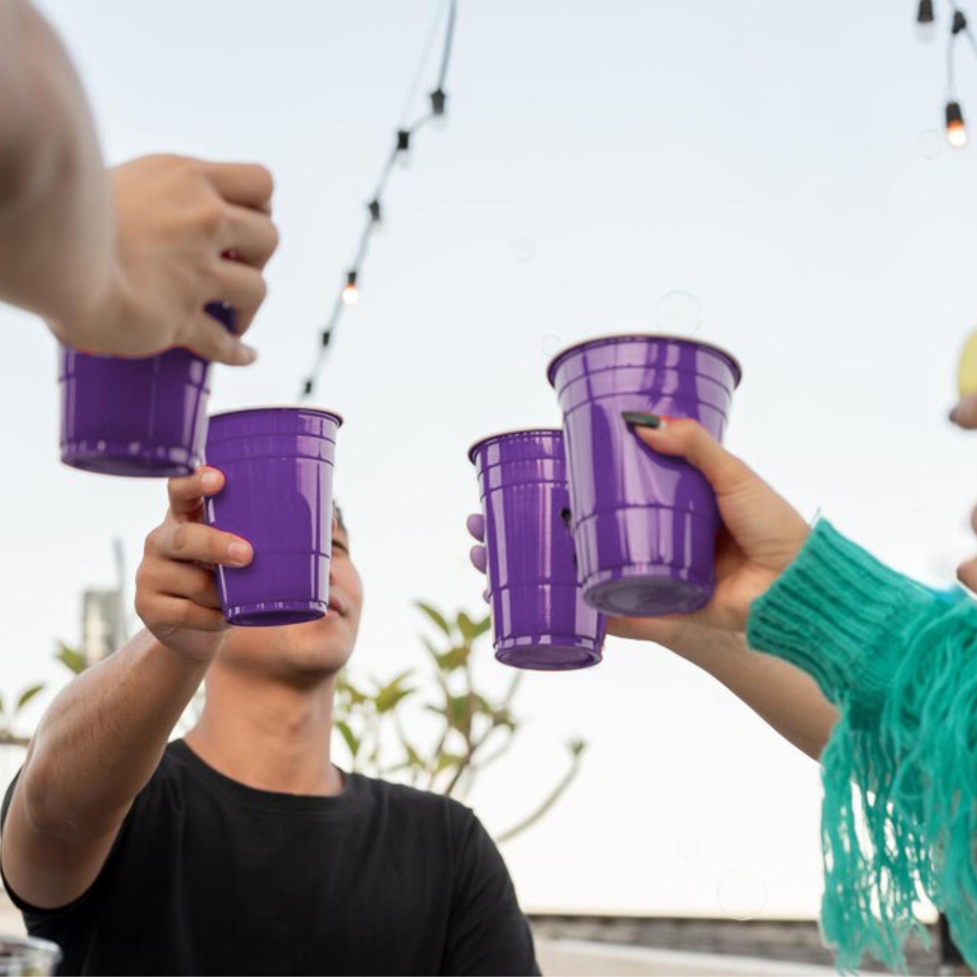 Set of 10 | 450ml Purple Pong Glasses | Reusable Party Drinking Cups | Eco-Friendly Multipurpose Glasses | for Parties, Events & More Set of 10 | 450ml Purple Pong Glasses | Reusable Party Drinking Cups | Eco-Friendly Multipurpose Glasses | for Parties, Events & More