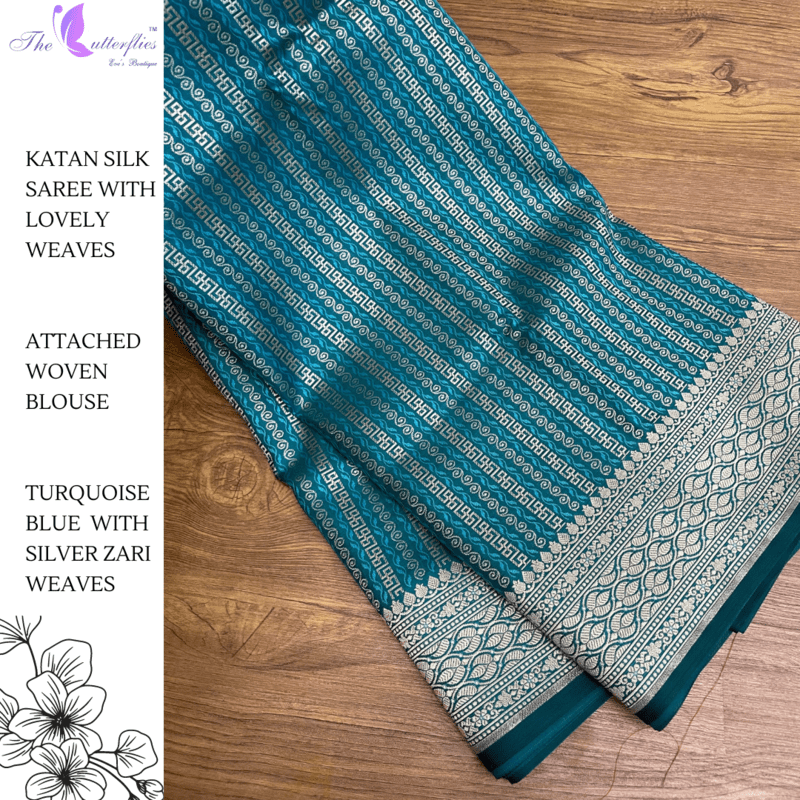 KATAN SILK SAREE USTSSIL23489 KATAN SILK SAREE USTSSIL23489