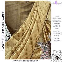 SEMI TUSSER SILK SAREE SFHSTSK23687