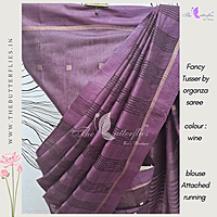 FANCY TUSSER BY ORGANZA SAREE RTFSTSK23751 FANCY TUSSER BY ORGANZA SAREE RTFSTSK23751