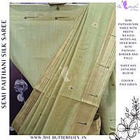 SEMI PAITHANI SILK SAREE MHTSSIL24337 SEMI PAITHANI SILK SAREE MHTSSIL24337