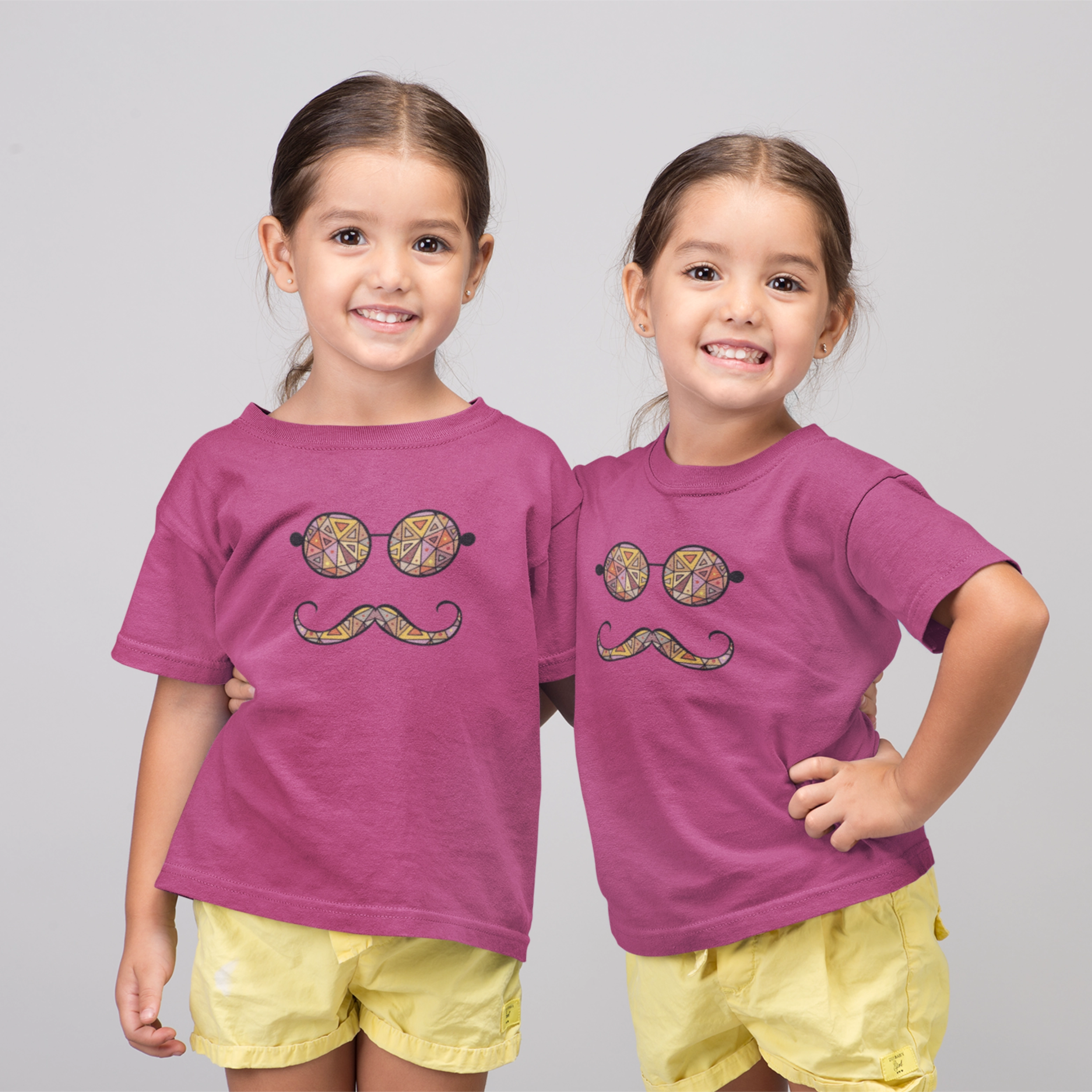 Glass & Mustache | Kids T-Shirt